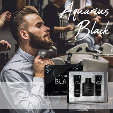 Aquarius Black Eau De Toilette Gift Set