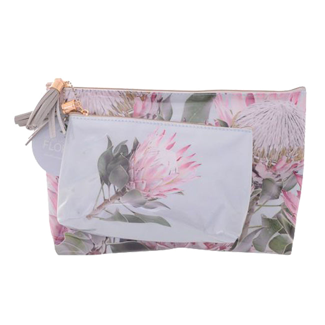 Australian Flora Cosmetic Bags Set of 2