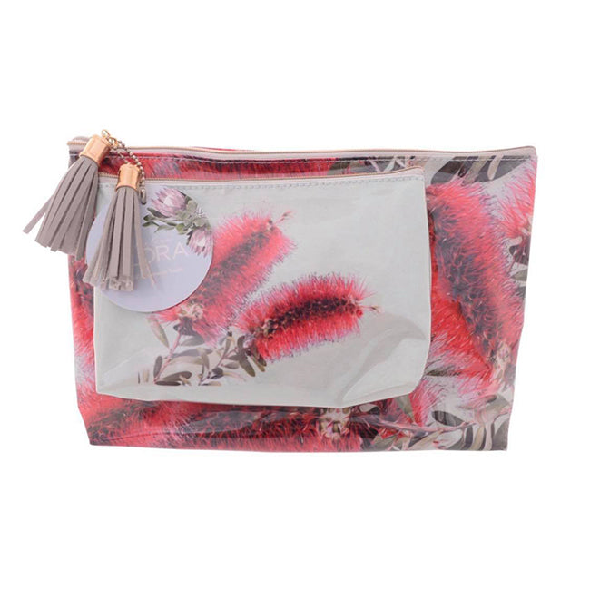 Australian Flora Cosmetic Bags Set of 2