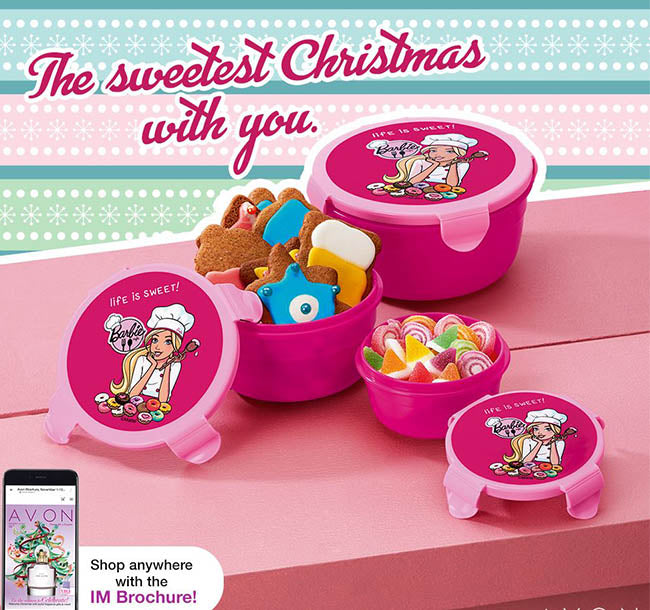 Barbie Chef Snack Container Set