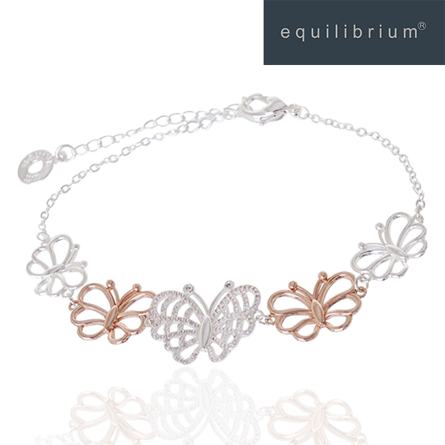 Equilibrium Butterfly Sparkle Bracelet