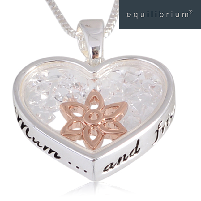 Equilibrium Crystal Sentimental Necklace - Mum and Friend
