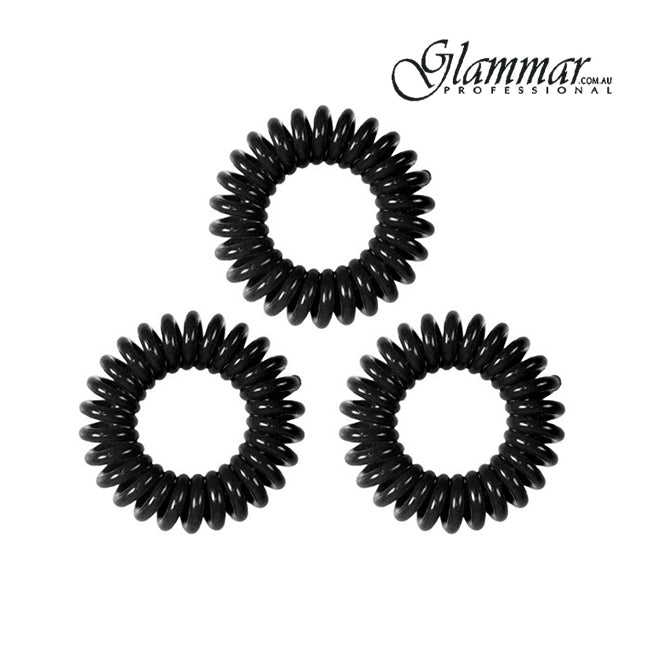 Glammar Tangle Tie Black 3Pk