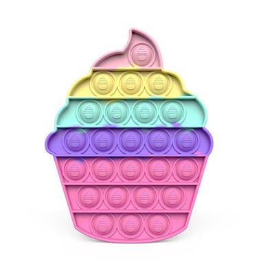 Rainbow Cupcake Pop It  Fidget Toys