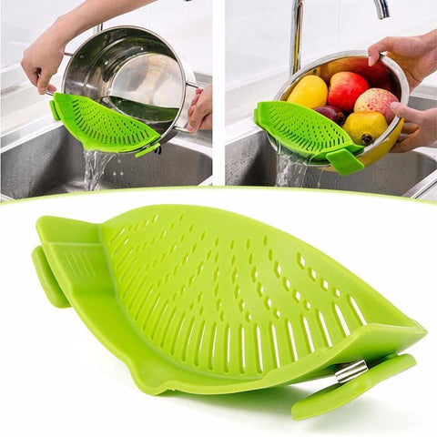 Silicone Snap on Strainer