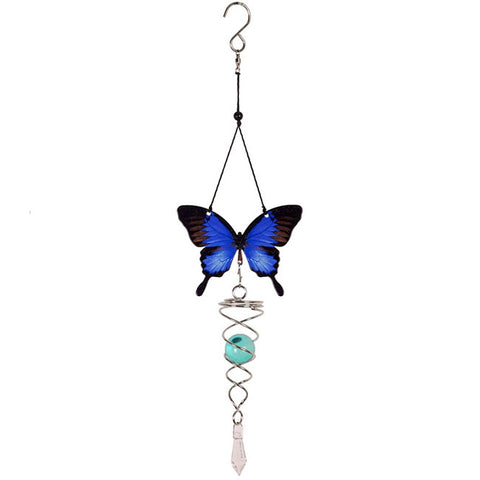 Sassy Butterfly Vortex Spinner with Glass Ball