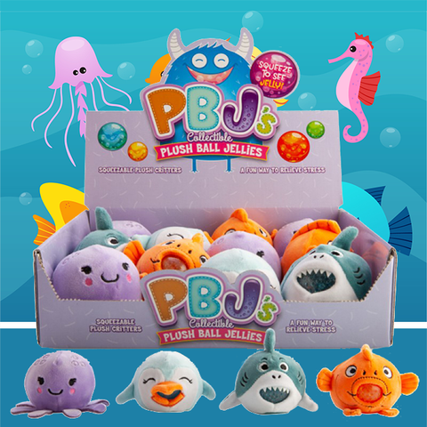 PBJ's Plush Ball Jellies - Sea Animals