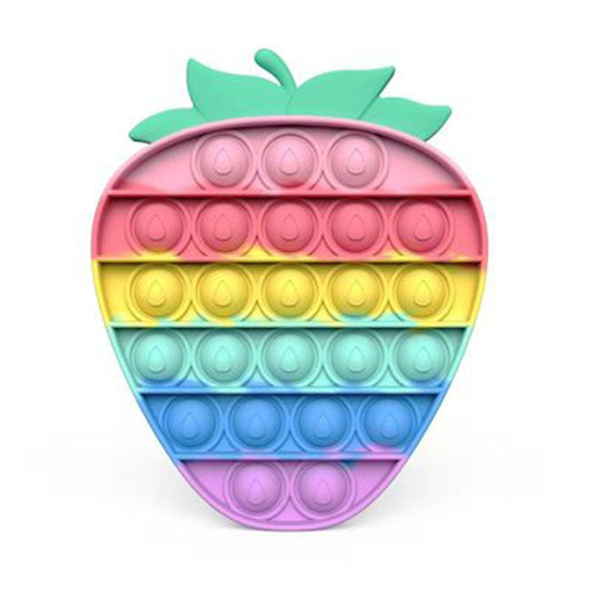 Rainbow Strawberry Pop It  Fidget Toys