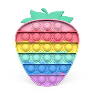 Rainbow Strawberry Pop It  Fidget Toys