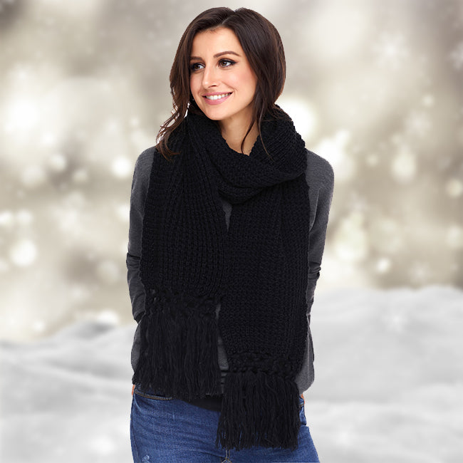 Thick Knitted Winter Scarf
