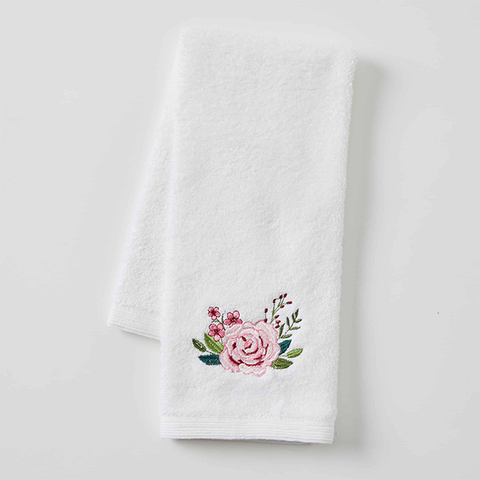 Twilight Rose Face and Hand Towels