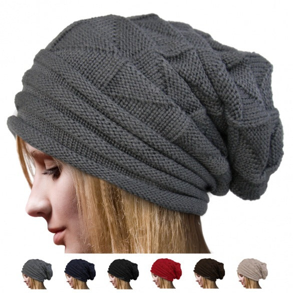 Winter Knitted Slouchy Beanie