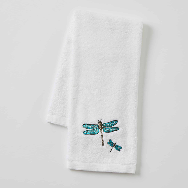 Vintage Dragonfly Face and Hand Towels
