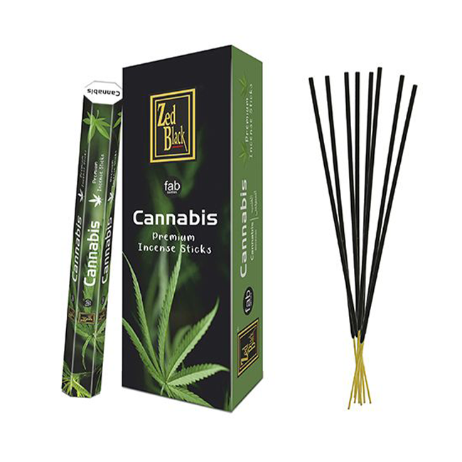 Zed Black Fab Perfumed Incense Sticks - Cannabis